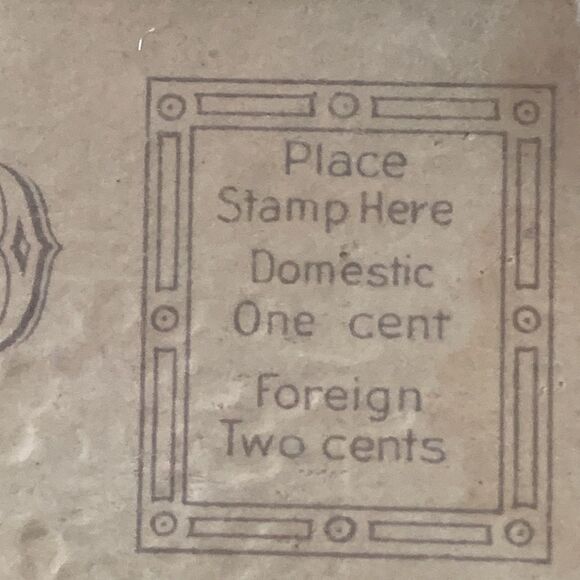 Wooden Rustic Frame with Vintage 1909 Happy Birthday Victorian Postcard - Picture 10 of 12